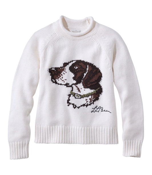 L.L.Bean | Women's Signature Original Cotton Sweater, Rollneck Novelty