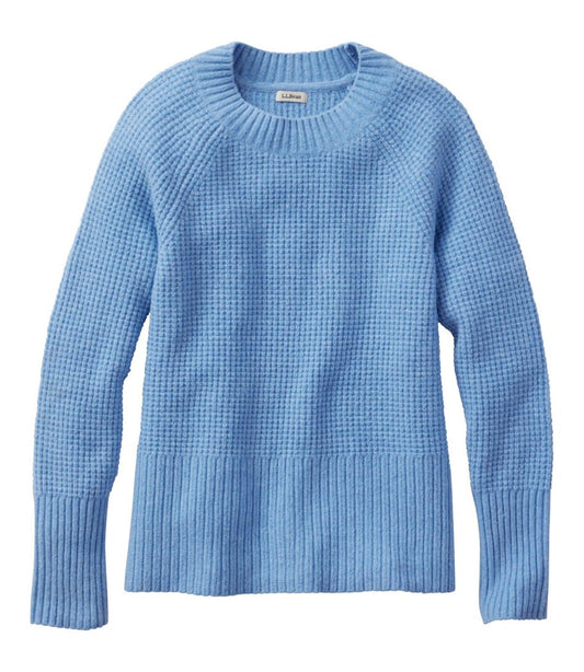 L.L.Bean | Women's SuperSoft Waffle Sweater, Crewneck