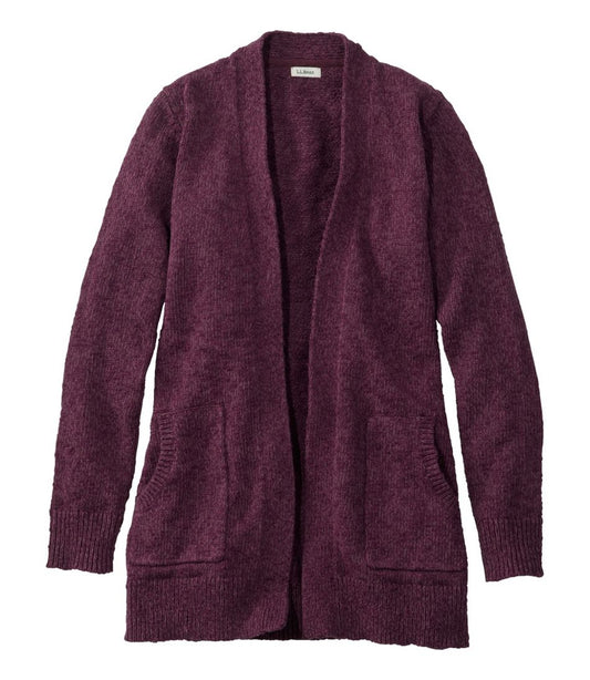 L.L.Bean | Women's Cotton Ragg Sweater, Open Cardigan