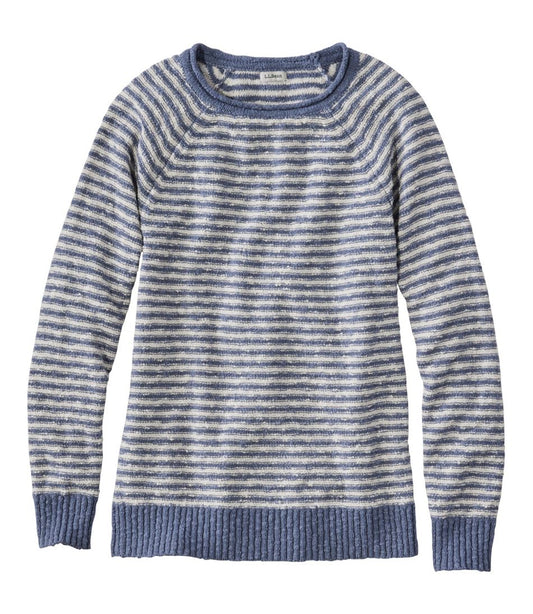 L.L.Bean | Women's Midweight Cotton Slub Rollneck Pullover Stripe