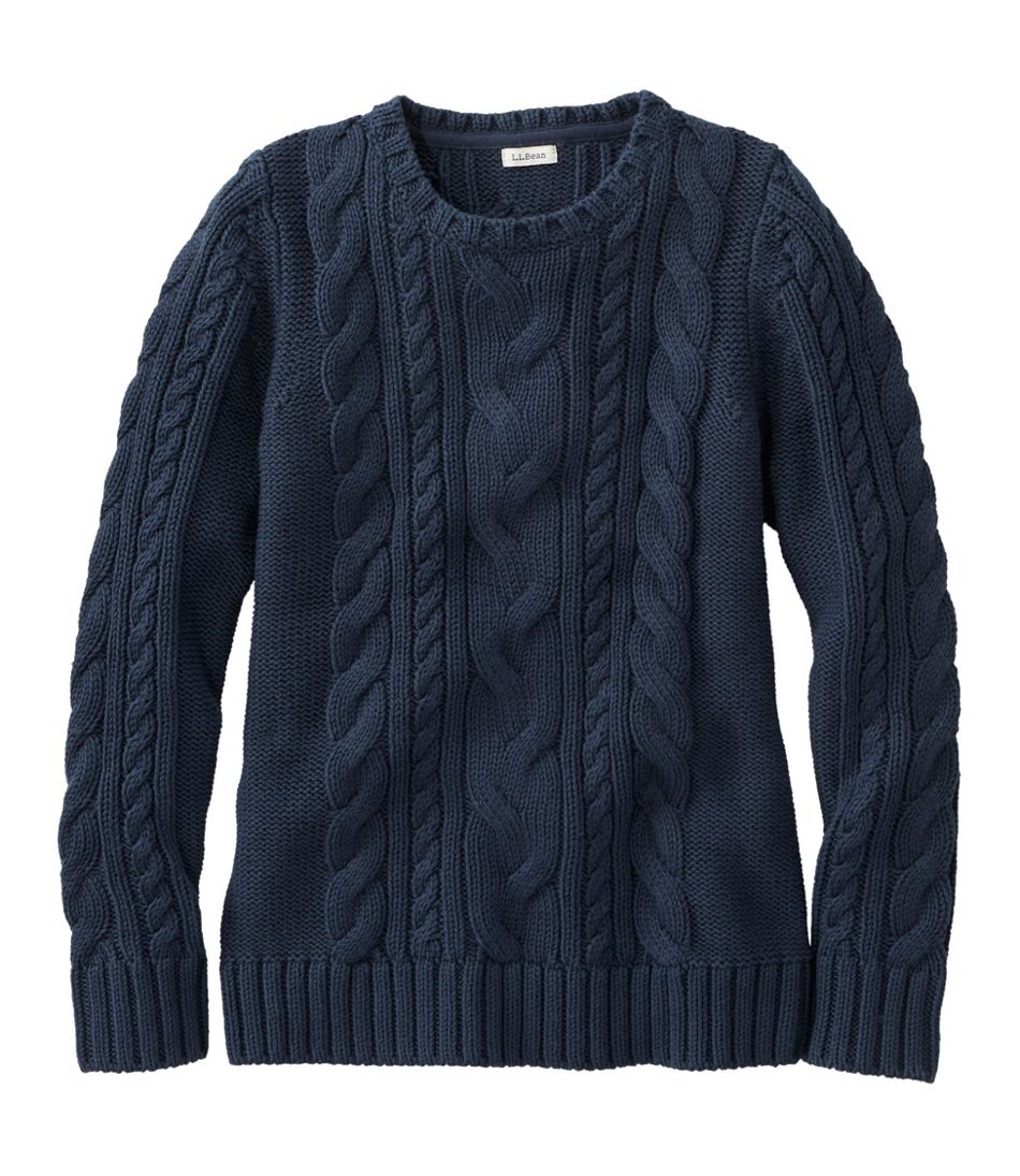 L.L.Bean | Women's Double L® Cable Sweater, Crewneck