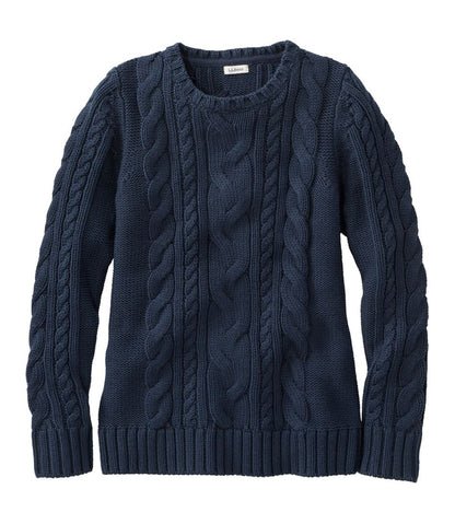 L.L.Bean | Women's Double L® Cable Sweater, Crewneck