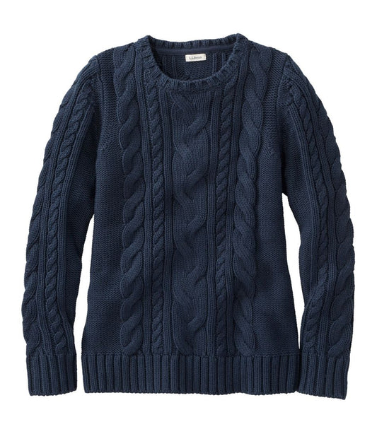L.L.Bean | Women's Double L® Cable Sweater, Crewneck