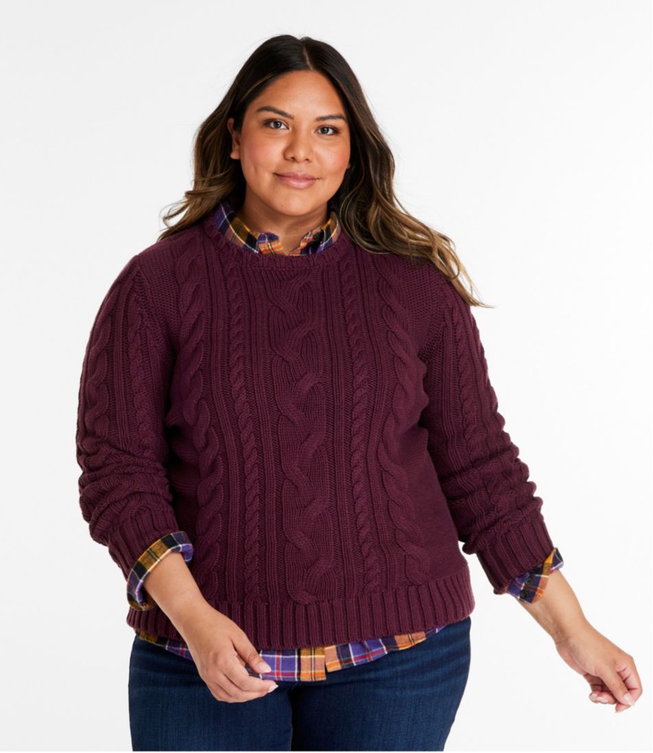 L.L.Bean | Women's Double L® Cable Sweater, Crewneck