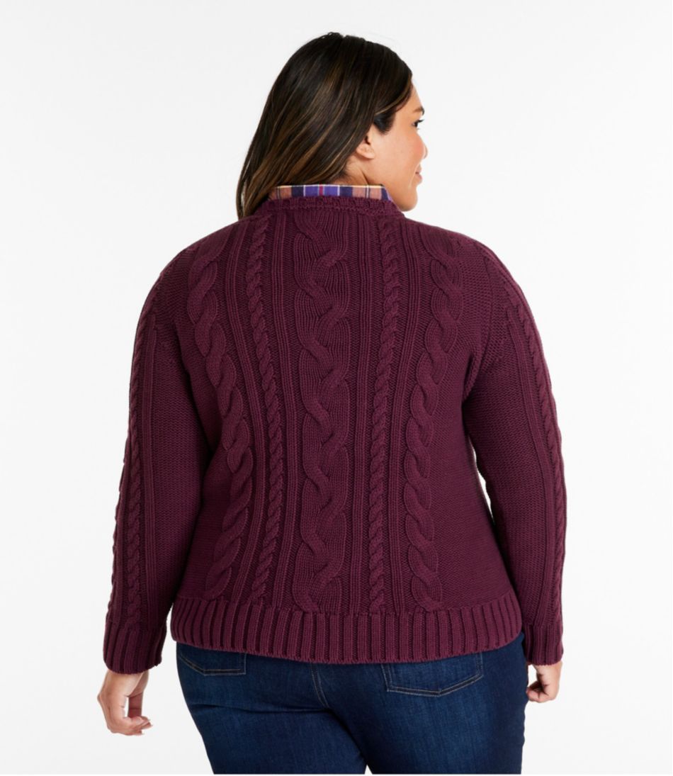L.L.Bean | Women's Double L® Cable Sweater, Crewneck