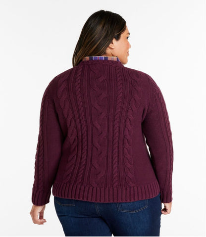 L.L.Bean | Women's Double L® Cable Sweater, Crewneck