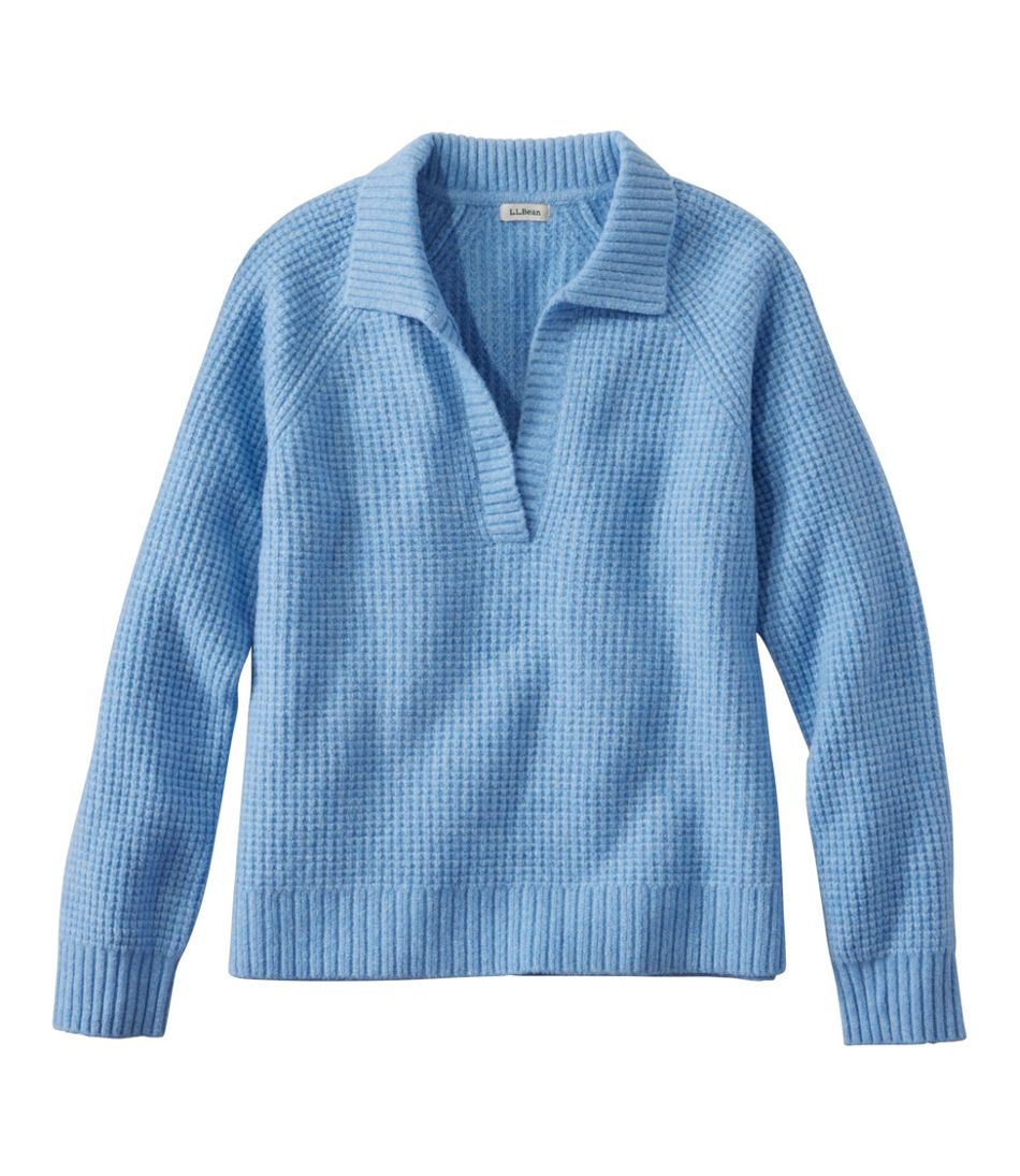L.L.Bean | Women's SuperSoft Waffle Sweater, Polo