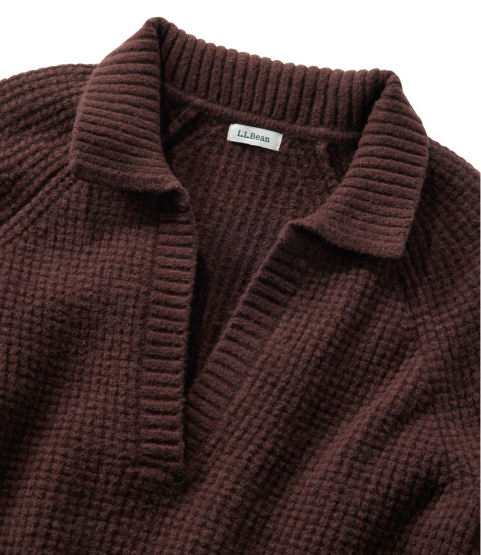 L.L.Bean | Women's SuperSoft Waffle Sweater, Polo