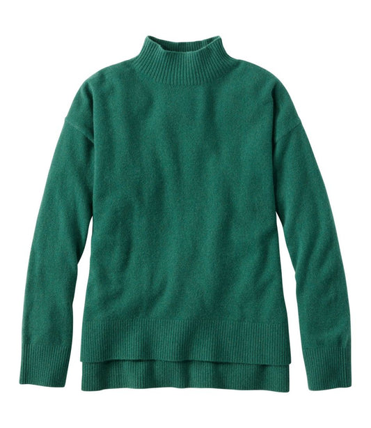 L.L.Bean | Women's Classic Cashmere Sweater, Relaxed Mockneck