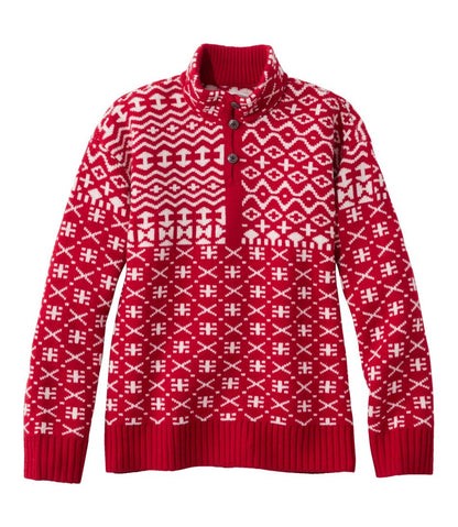 L.L.Bean | Women's Signature Kingfield Merino Wool Sweater, Fair Isle