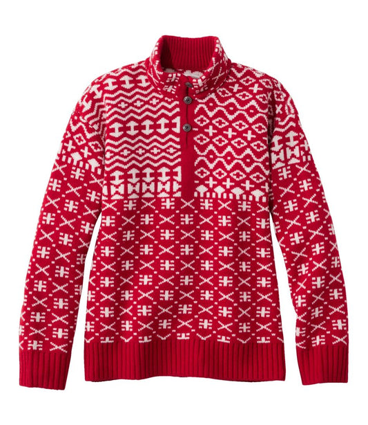 L.L.Bean | Women's Signature Kingfield Merino Wool Sweater, Fair Isle