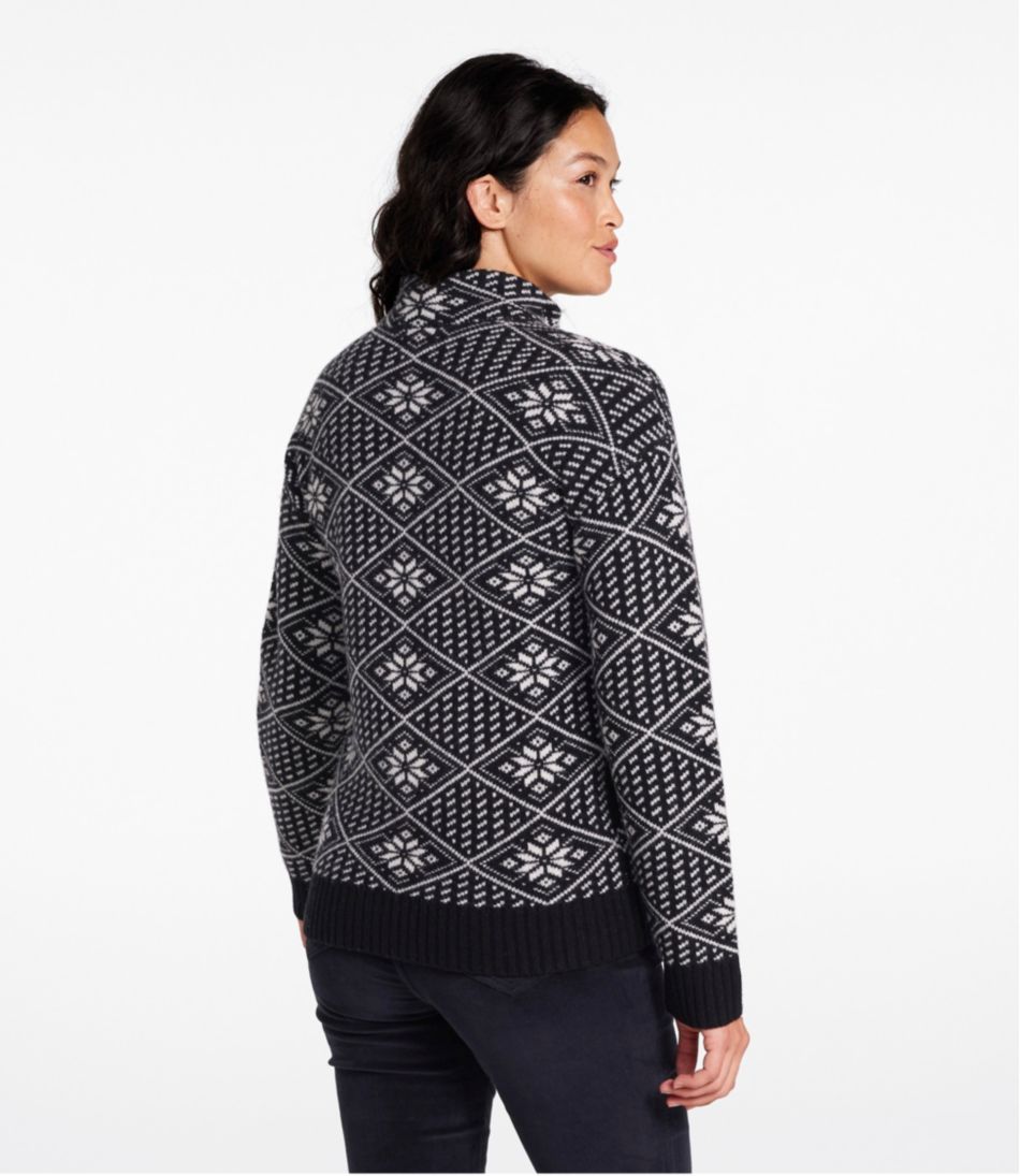L.L.Bean | Women's Signature Kingfield Merino Wool Sweater, Fair Isle