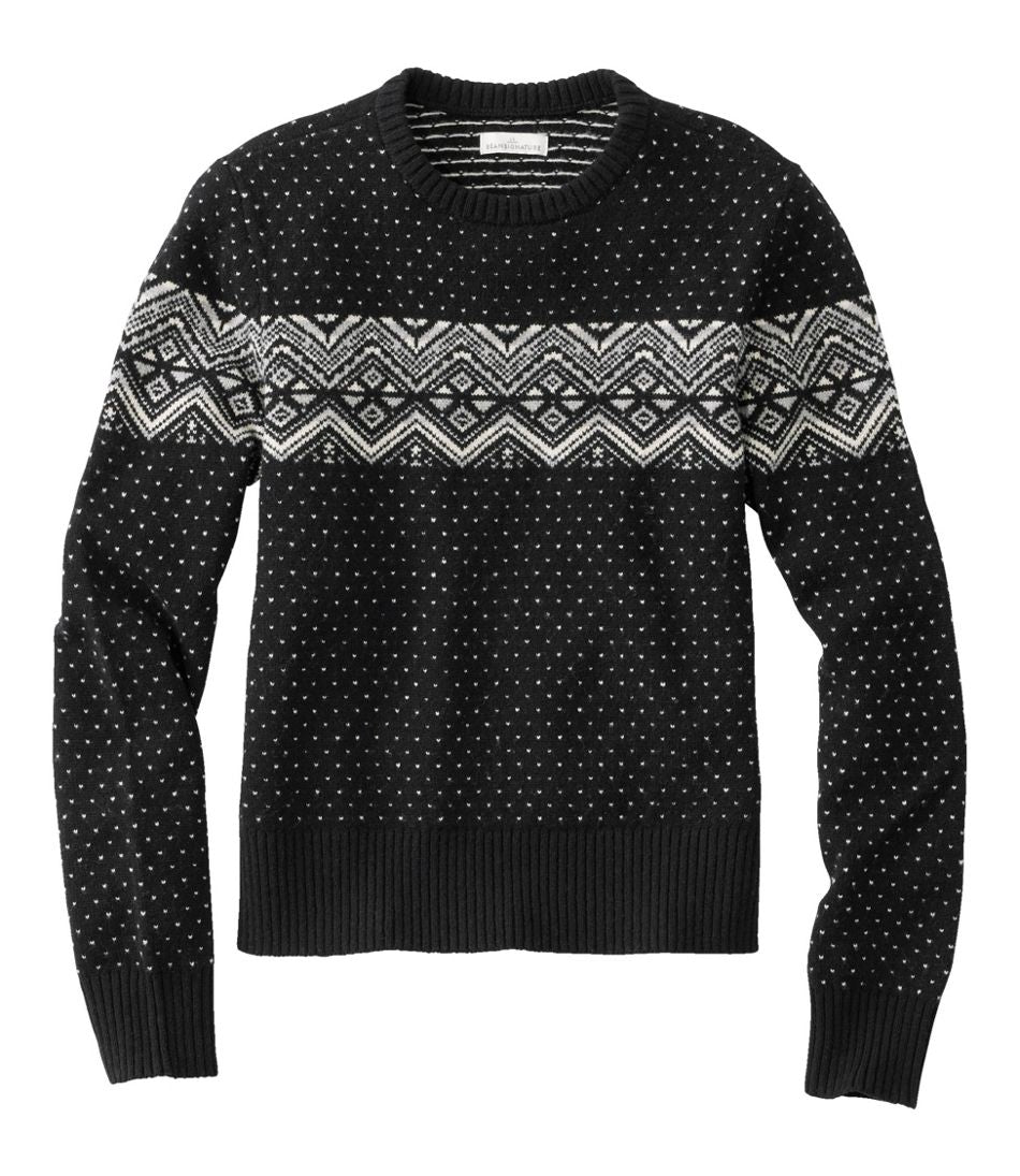 L.L.Bean | Women's Signature Camp Merino Wool Sweater, Pullover Novelty