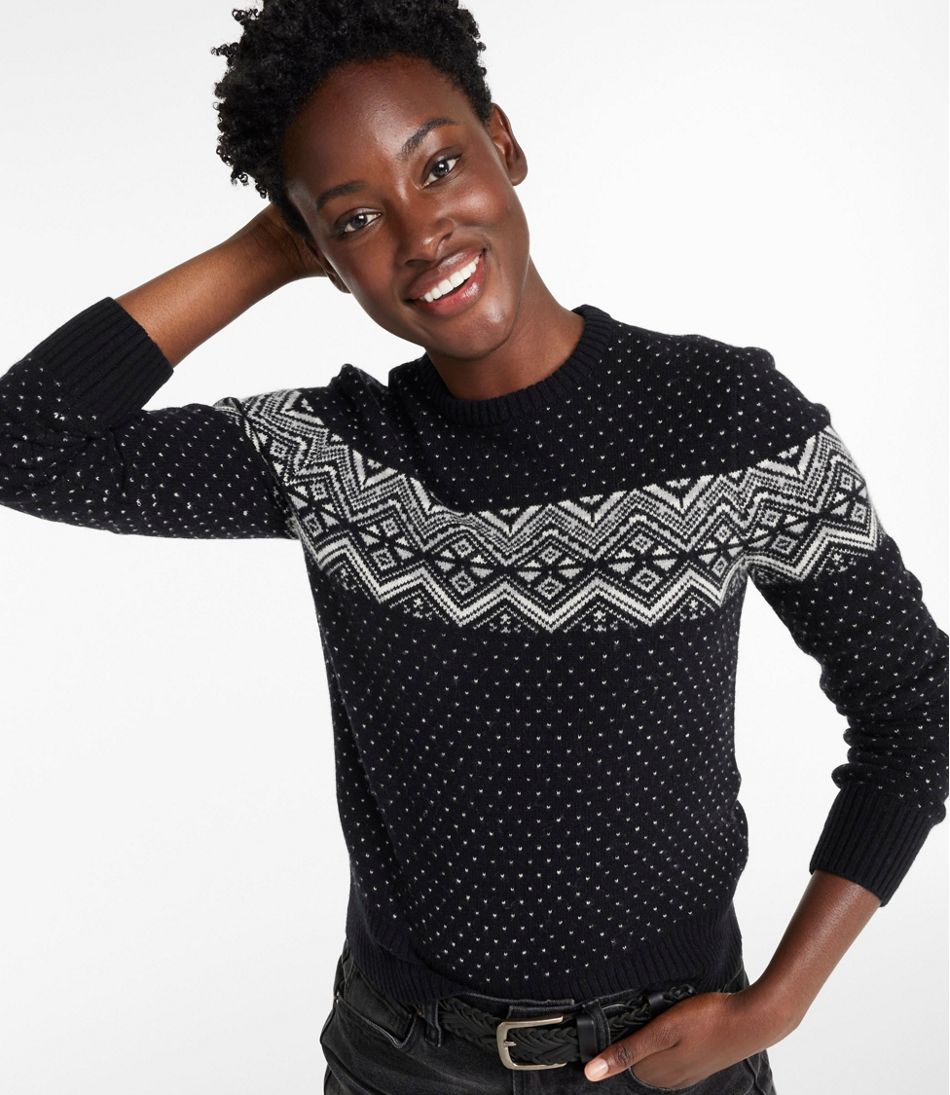 L.L.Bean | Women's Signature Camp Merino Wool Sweater, Pullover Novelty