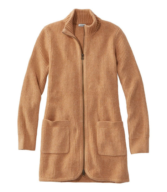 L.L.Bean | Women's SuperSoft Waffle Sweater, Coatigan