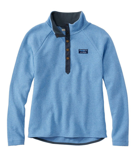 L.L.Bean | Women's Lakewashed Double-Knit Quarter-Snap