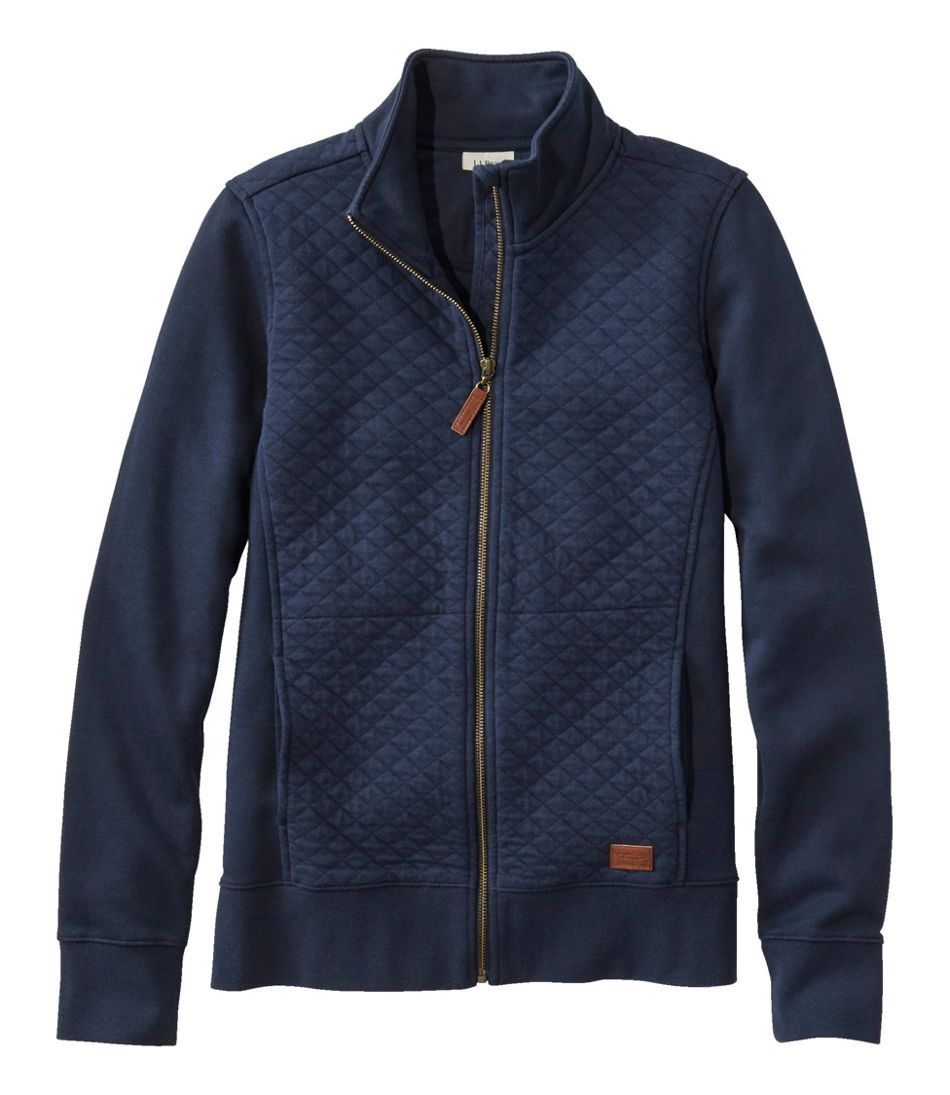 L.L.Bean | Women's Quilted Full-Zip Sweatshirt