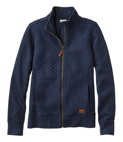 L.L.Bean | Women's Quilted Full-Zip Sweatshirt