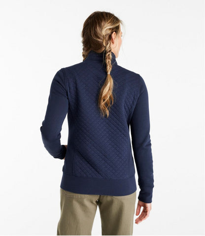 L.L.Bean | Women's Quilted Full-Zip Sweatshirt