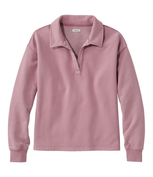 L.L.Bean | Women's Sunwashed Sweats, Splitneck Polo