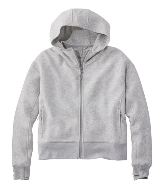 L.L.Bean | Women's Multisport Lifestyle Hoodie, Oversized Full-Zip