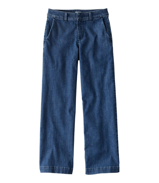 L.L.Bean | Women's True Shape Jeans, High-Rise Wide-Leg Trouser