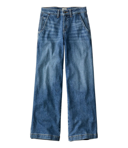 L.L.Bean | Women's 207 Vintage Jeans, High-Rise Wide-Leg