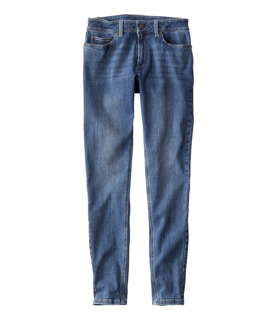 L.L.Bean | Women's BeanFlex® Jeans, Mid-Rise Skinny-Leg