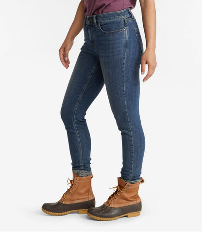 L.L.Bean | Women's BeanFlex® Jeans, Mid-Rise Skinny-Leg