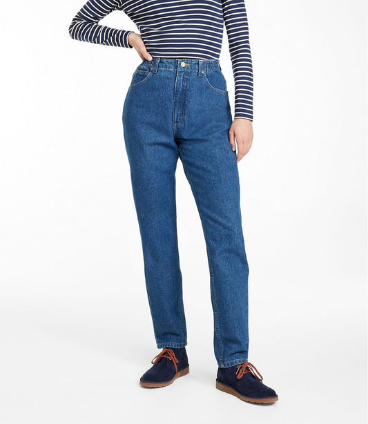 L.L.Bean | Women's Double L® Jeans, Ultra High-Rise Comfort Waist Tapered Leg