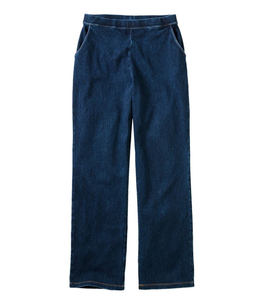 L.L.Bean | Women's Perfect Fit Pants, Denim Straight-Leg