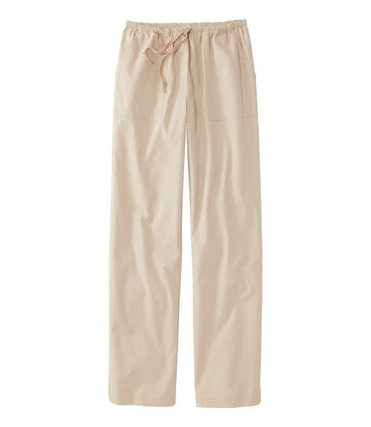 L.L.Bean | Women's Sunwashed Canvas Pants, High-Rise Straight-Leg