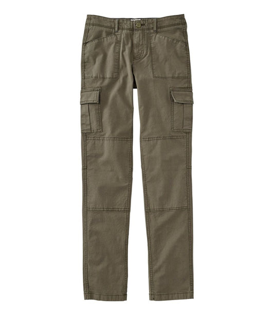 L.L.Bean | Women's Stretch Canvas Cargo Pants, Mid-Rise Straight-Leg
