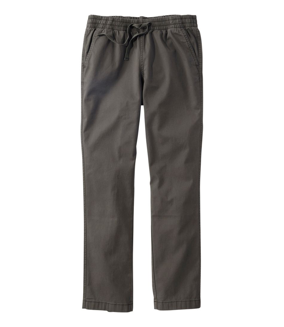 L.L.Bean | Women's Lakewashed Chino Pants, Mid-Rise Pull-On Ankle