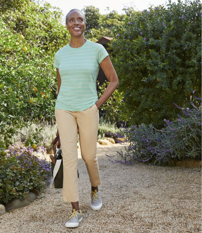 L.L.Bean | Women's Lakewashed Chino Pants, Mid-Rise Pull-On Ankle