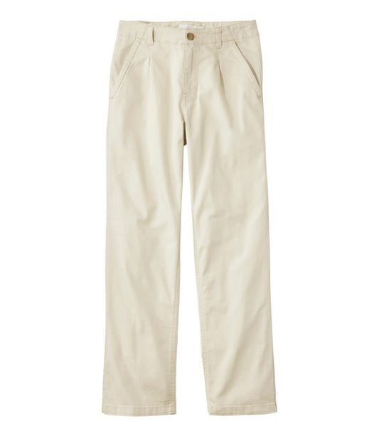 L.L.Bean | Women's Signature Easy-Cotton Pleated Chinos, Ankle