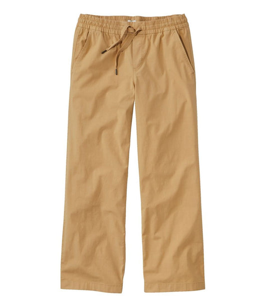 L.L.Bean | Women's Stretch Ripstop Pull-On Pants, Wide-Leg Ankle