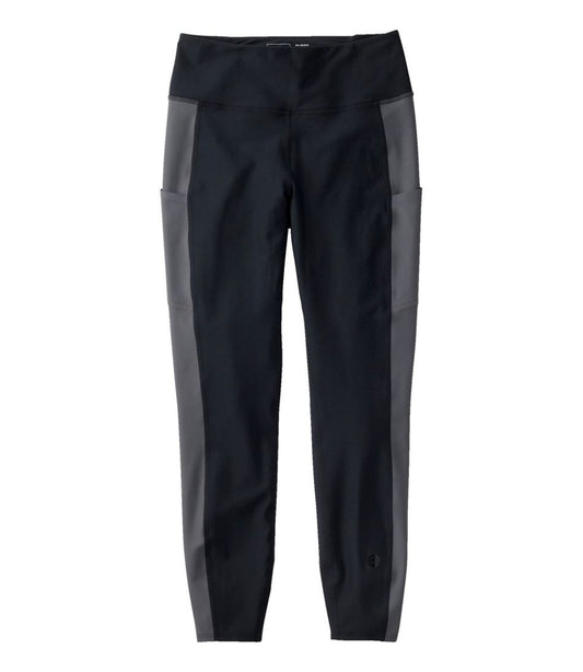 L.L.Bean | Women's L.L.Bean Everyday Performance 7/8 Leggings, High-Rise Pocket Colorblock