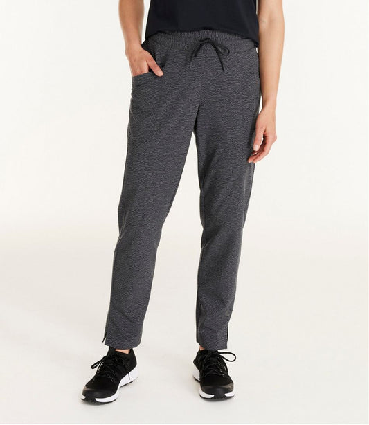 L.L.Bean | Women's VentureStretch Woven Ankle Pants, Mid-Rise Print