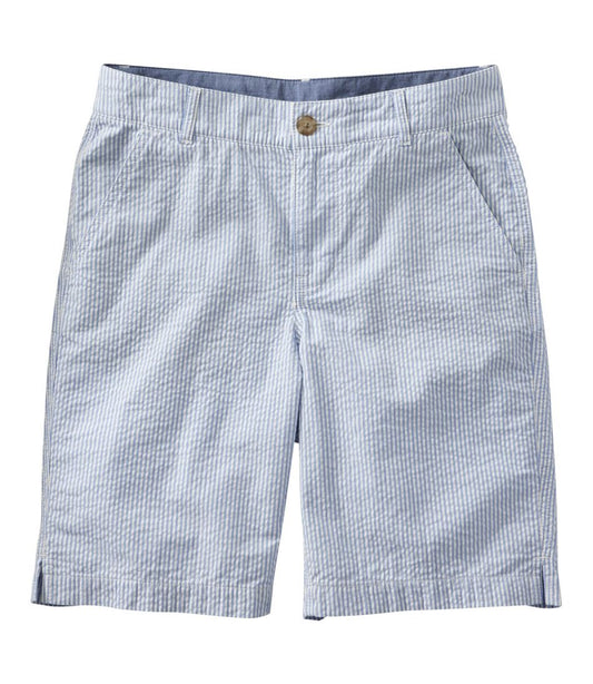L.L.Bean | Women's Comfort Stretch Shorts, Seersucker Bermudas 9"