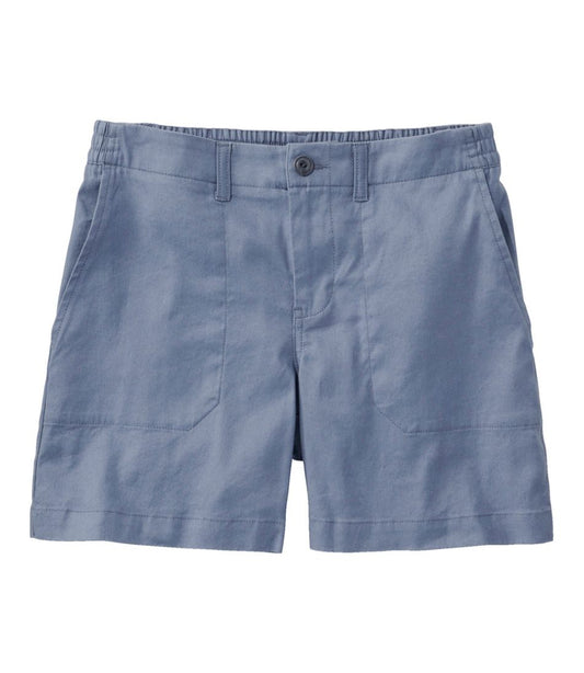 L.L.Bean | Women's Comfort Stretch Cotton/Linen Shorts, High-Rise 7"