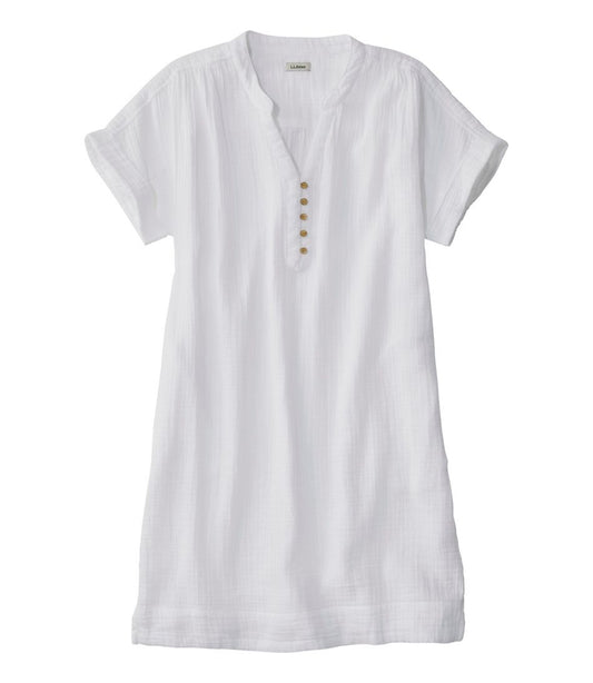 L.L.Bean | Women's Cloud Gauze Short-Sleeve Shift Dress