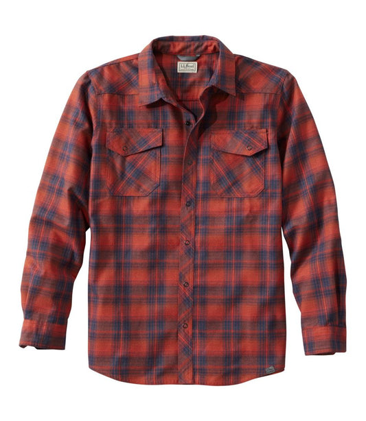 L.L.Bean | Men's Katahdin Performance Flannel Shirt, Slightly Fitted