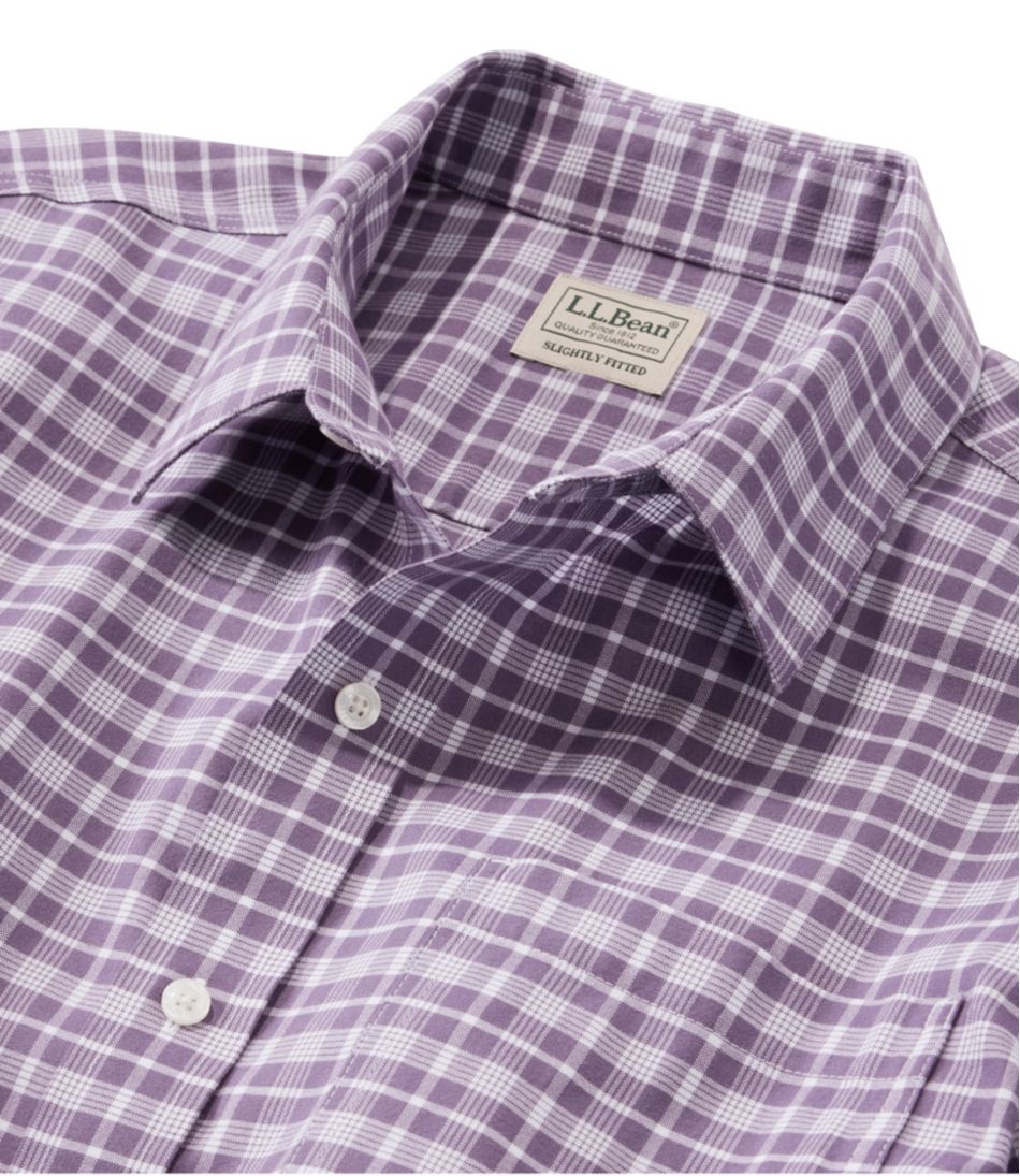 L.L.Bean | Men's Wrinkle-Free Ultrasoft Brushed Cotton Shirt, Long-Sleeve, Slightly Fitted Untucked Fit