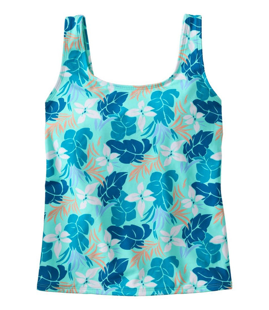 L.L.Bean | Women's BeanSport Swimwear, Scoopneck Tankini Top, Print
