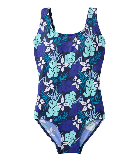 L.L.Bean | Women's BeanSport Swimwear, Scoopneck Tanksuit Print