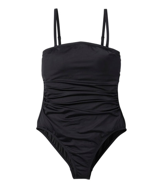 L.L.Bean | Women's Coastal Essentials Swimwear, Bandeau Tanksuit