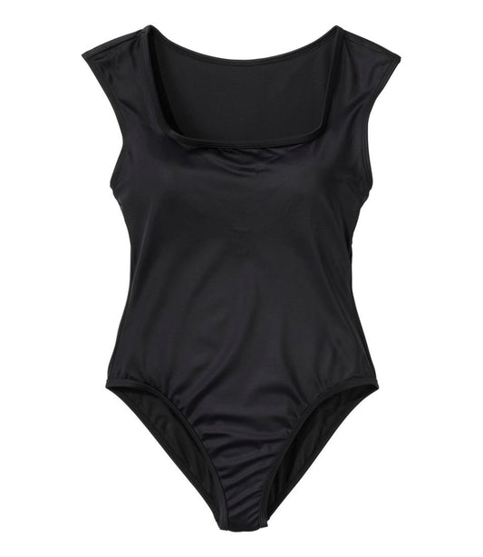 L.L.Bean | Women's Coastal Essentials Swimwear, Squareneck Tanksuit