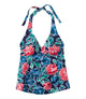 Darkest Navy Garden Floral