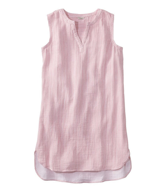 L.L.Bean | Women's Cloud Gauze Cover-Up Dress, Stripe